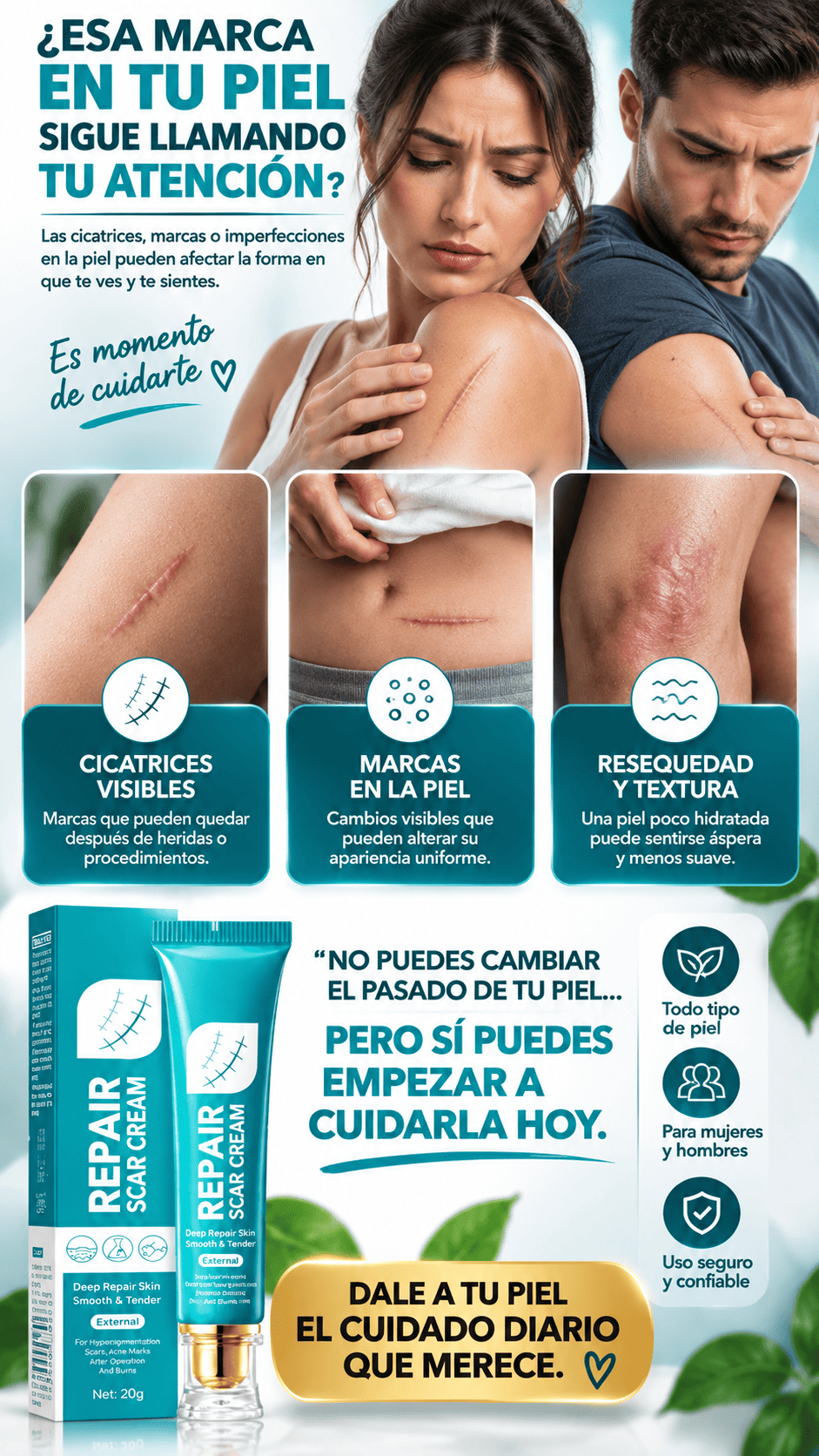 Crema de cicatrices